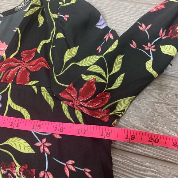 Anthropologie Dolan Cherie floral babydoll top small petite - Picture 4 of 8